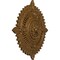 Ekena Millwork Haylynn Ceiling Medallion (Canopies up to 1 1/4"), 29 1/8"OD x 1 1/4"ID x 4"P, Smokey Topaz Crackle CM29HYSTC - alternate 2
